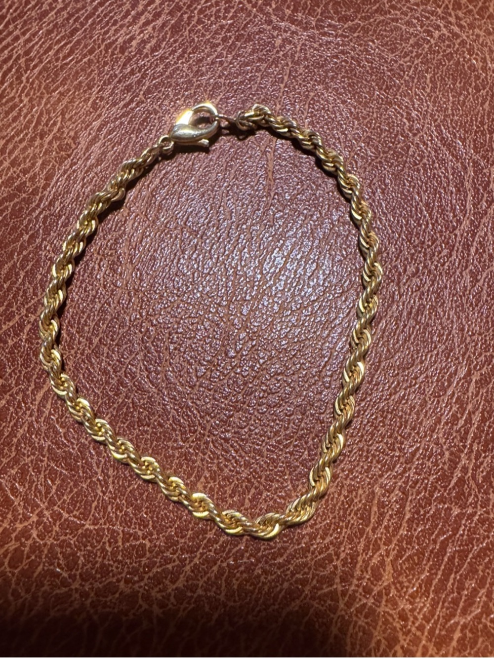 Matching Gold Rope Chain Bracelet and necklace- Women Jewelry